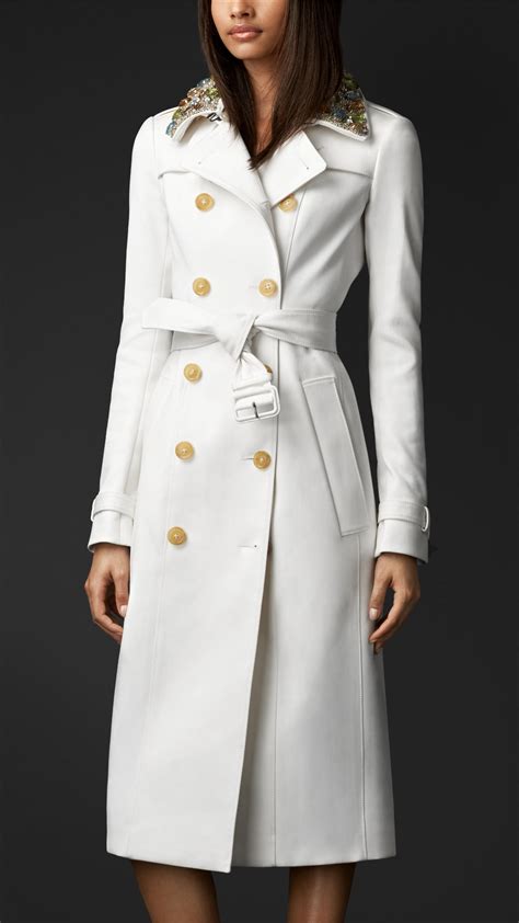 burberry white trench coat sale|Burberry trench coat clearance.